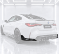 Extensión de parachoques trasero de fibra de carbono estilo rendimiento para BMW G82 G83 M4 21-26