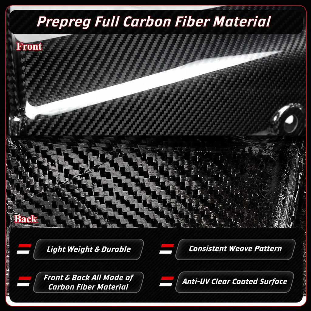 Parrilla delantera de fibra de carbono preimpregnada estilo VR 21-26 BMW M3 G80 M4 G82 G83