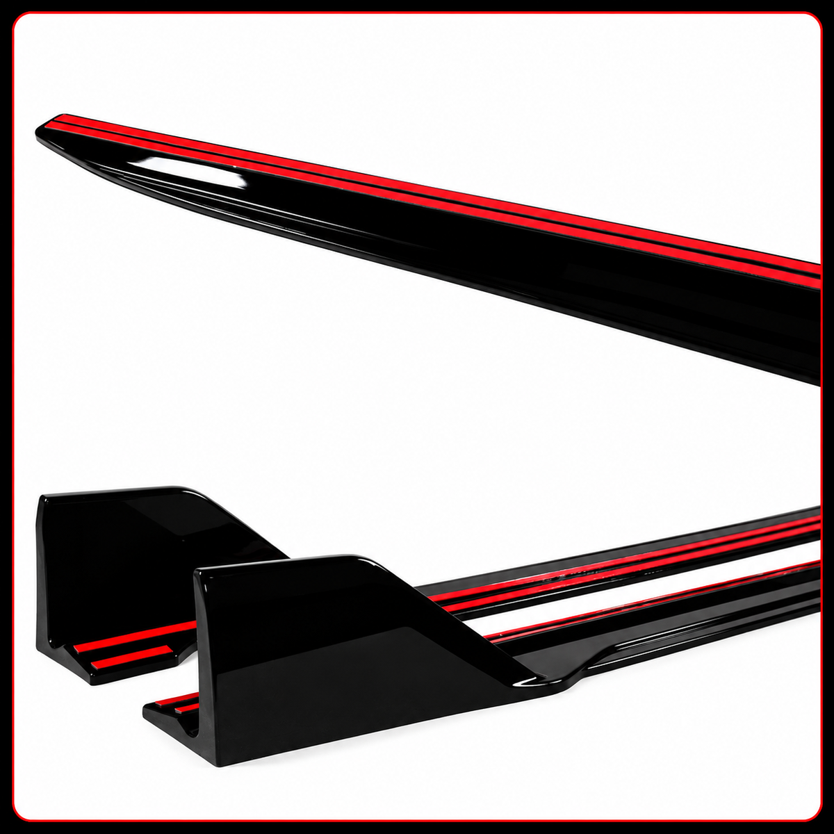 EXTENSIÓN DE FALDÓN LATERAL NEGRO BRILLANTE ESTILO F95 MP BMW G05 X5 M 2019-2026