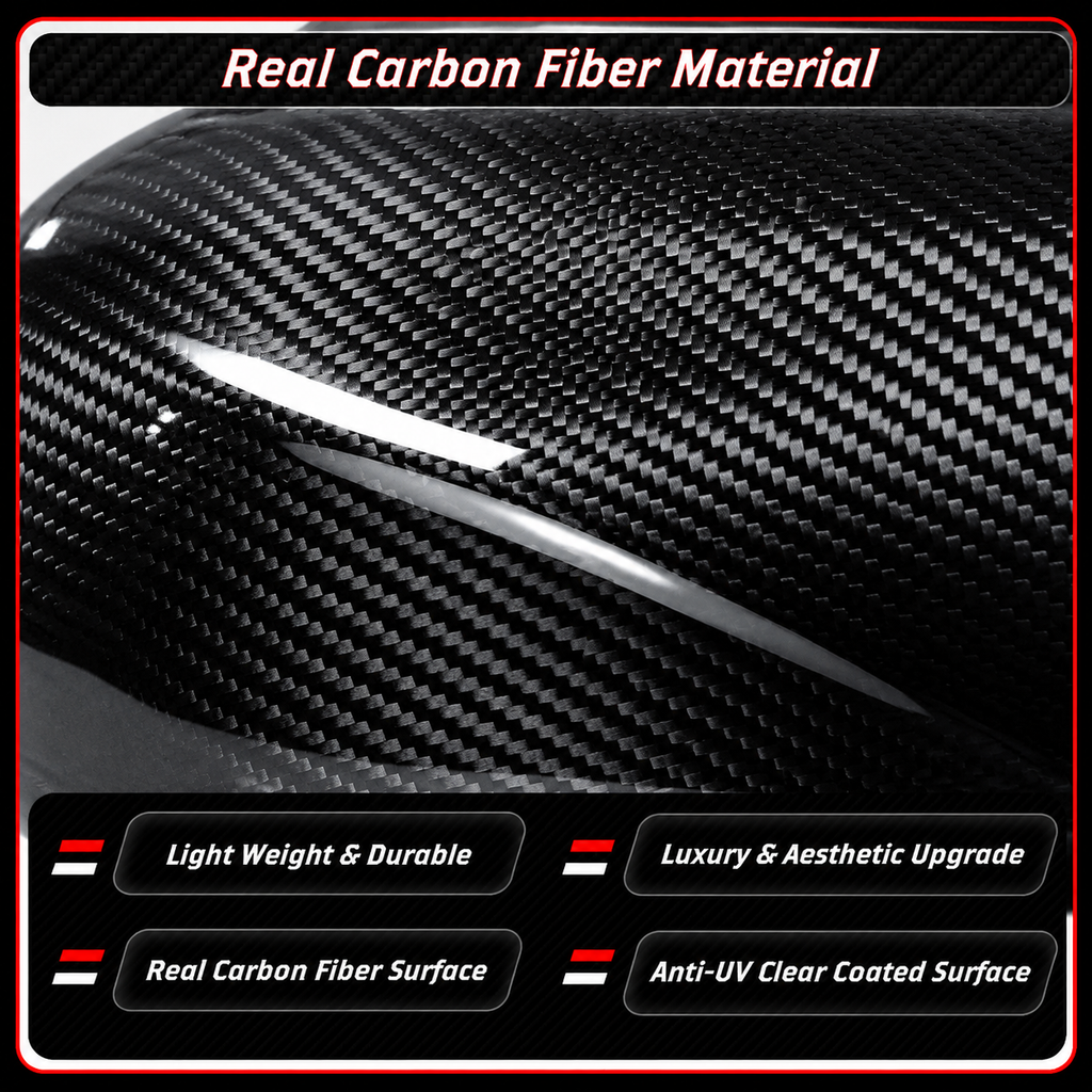 TAPAS ESPEJOS RETROVISORES DE REPUESTO DE FIBRA DE CARBONO PARA BMW F98 X4M F95 X5M F96 X6M M40i M60i