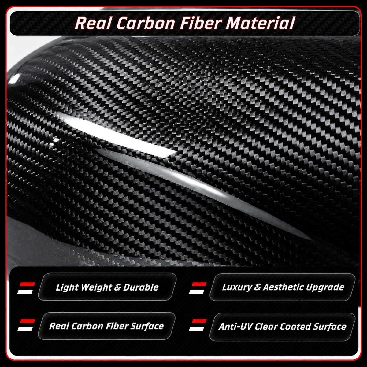 TAPAS ESPEJOS RETROVISORES DE REPUESTO DE FIBRA DE CARBONO PARA BMW F98 X4M F95 X5M F96 X6M M40i M60i