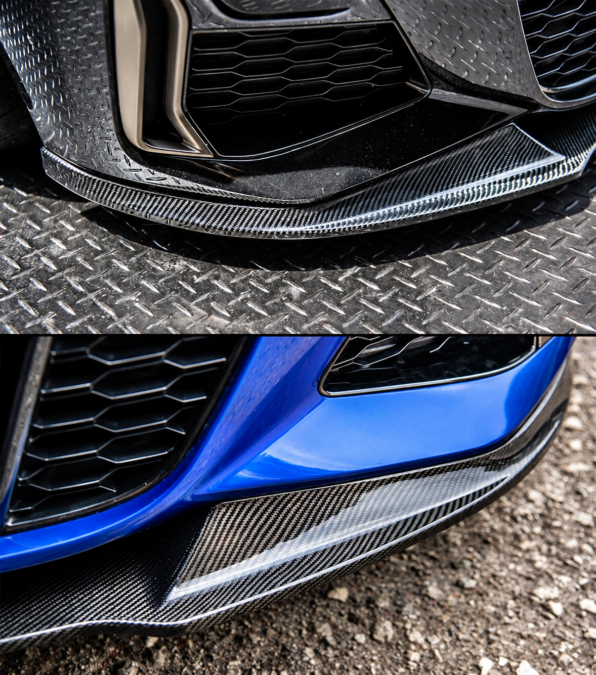 PARA BMW G20 M340i 330i M SPORT V2 GT 2019-22 FIBRA DE CARBONO PARACHOQUES DELANTERO LIP