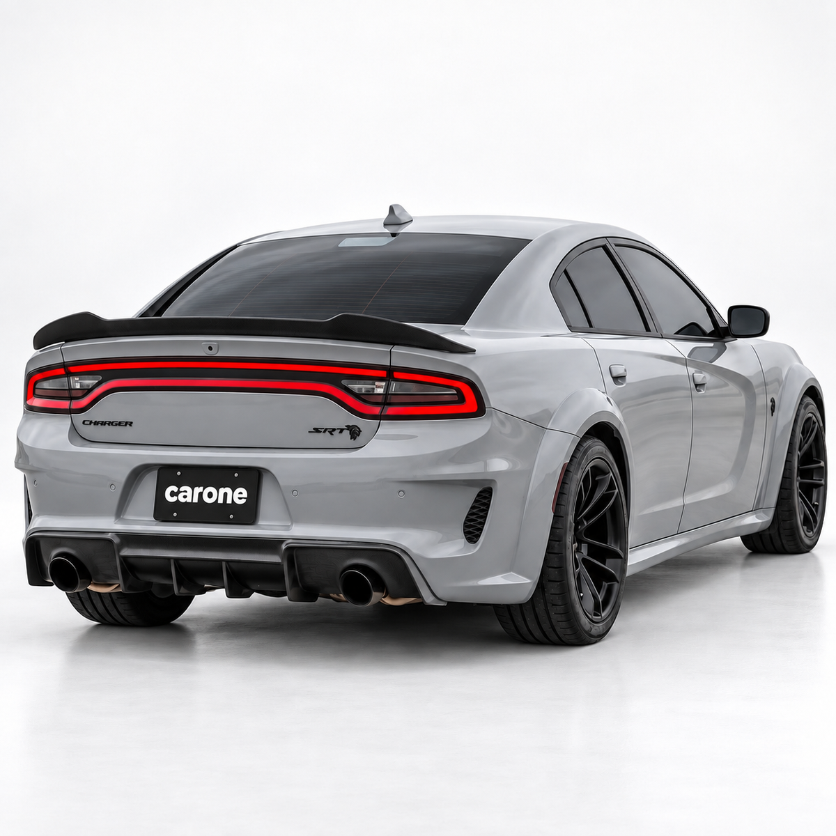 DODGE CHARGER 2011-2023 NEGRO MATE HIGHKICK DUCKBILL ALERÓN TRASERO ALERÓN