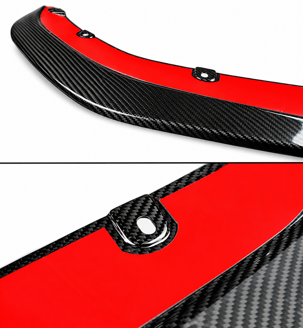 Parachoques trasero divisor lateral esquina fibra carbono V2 completo BMW G82 G83 M4 2021-26