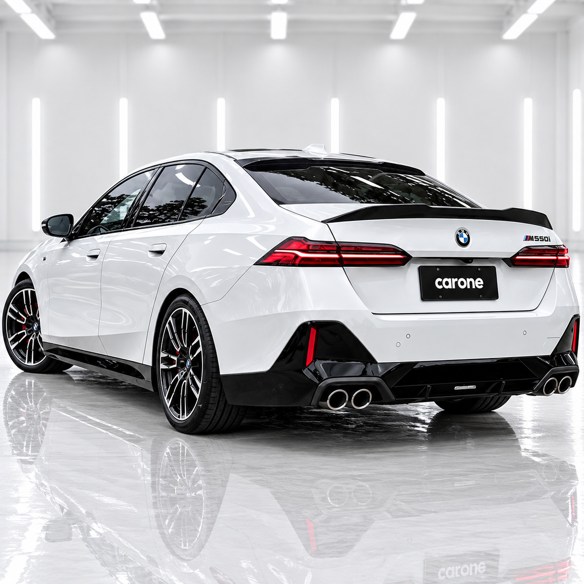 ALERÓN DE TECHO DE FIBRA DE CARBONO COMPLETO ESTILO V CTM V 2024-26 BMW G60 530I G90 M5