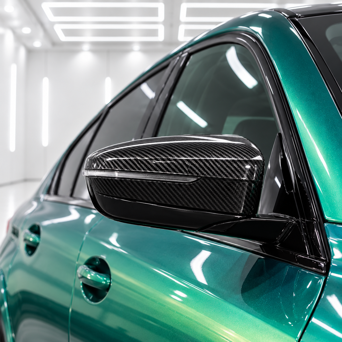 PARA BMW G15 G20 G22 FIBRA CARBONO ESTILO G8X TAPA ESPEJO REPUESTO 18-26