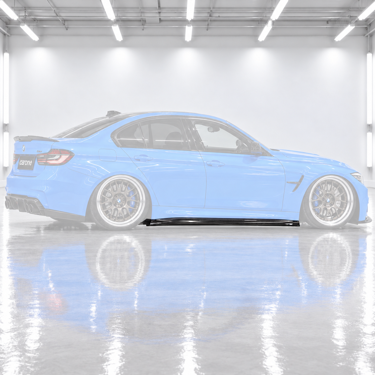 Paneles de extensión de faldón lateral de fibra de carbono estilo PSM para BMW F80 F81 M3 2015-2019