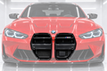 PARA BMW M3 G80 M4 G82 G83 2021-26 ESTILO V ABS NEGRO BRILLANTE NARIZ REJILLA