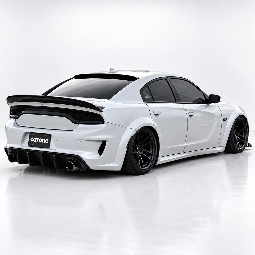 DODGE CHARGER 15-23 ESTILO REDEYE MALETERO NEGRO BRILLANTE + ALERÓN TECHO VENTANA TRASERA