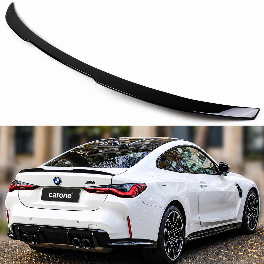 PARA BMW G22 SERIE 4 430i M440i G82 M4 NEGRO BRILLANTE ALERÓN MALETERO ESTILO MP 21-26