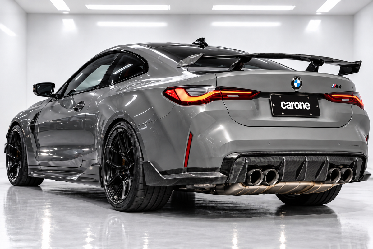 Difusor de parachoques trasero de fibra de carbono real estilo euro para BMW G80 M3 G82 M4 2021-26
