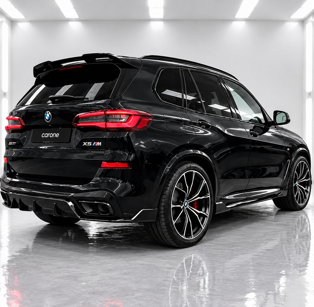 EXTENSIÓN DE FALDÓN LATERAL NEGRO BRILLANTE ESTILO F95 MP BMW G05 X5 M 2019-2026