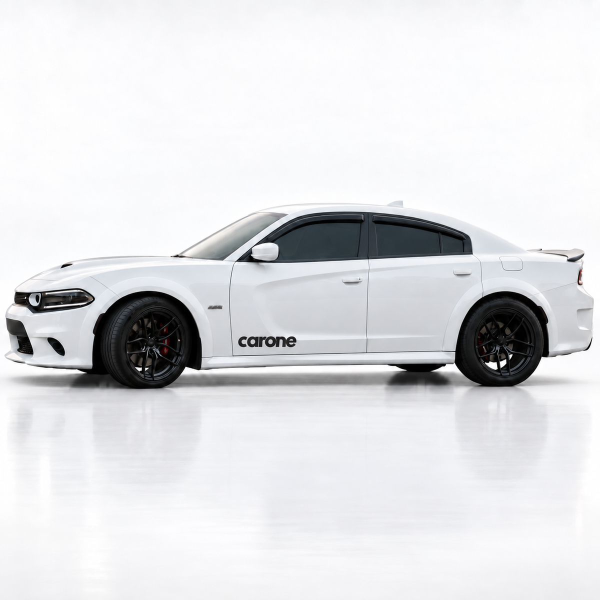 DODGE CHARGER 2011-2023 PREMIUM AERO NEGRO VENTANA VISERA PROTECTOR DE LLUVIA DEFLECTOR