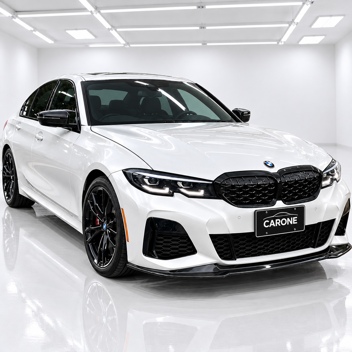 PARACHOQUES DELANTERO DE FIBRA DE CARBONO ESTILO V PARA BMW G20 M340I 330I 2019-2022