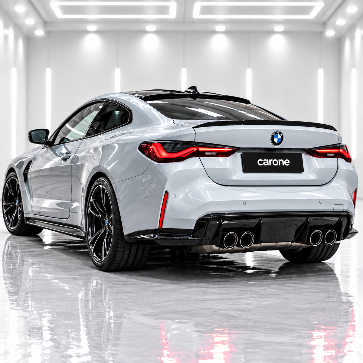PARA BMW G22 SERIE 4 430i M440i G82 M4 NEGRO BRILLANTE ALERÓN MALETERO ESTILO MP 21-26
