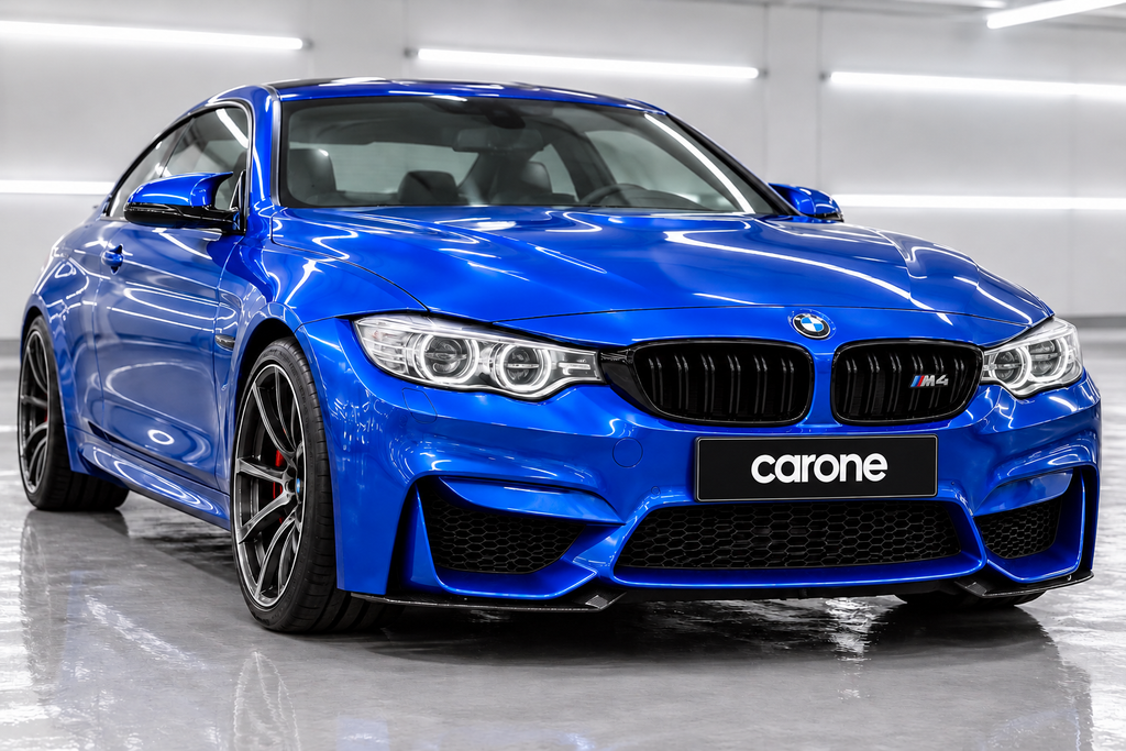 PARA BMW F80 M3 F82 F83 M4 V2 FIBRA DE CARBONO SECO PARACHOQUES DELANTERO MOLDURA COLMILLO SUPERIOR