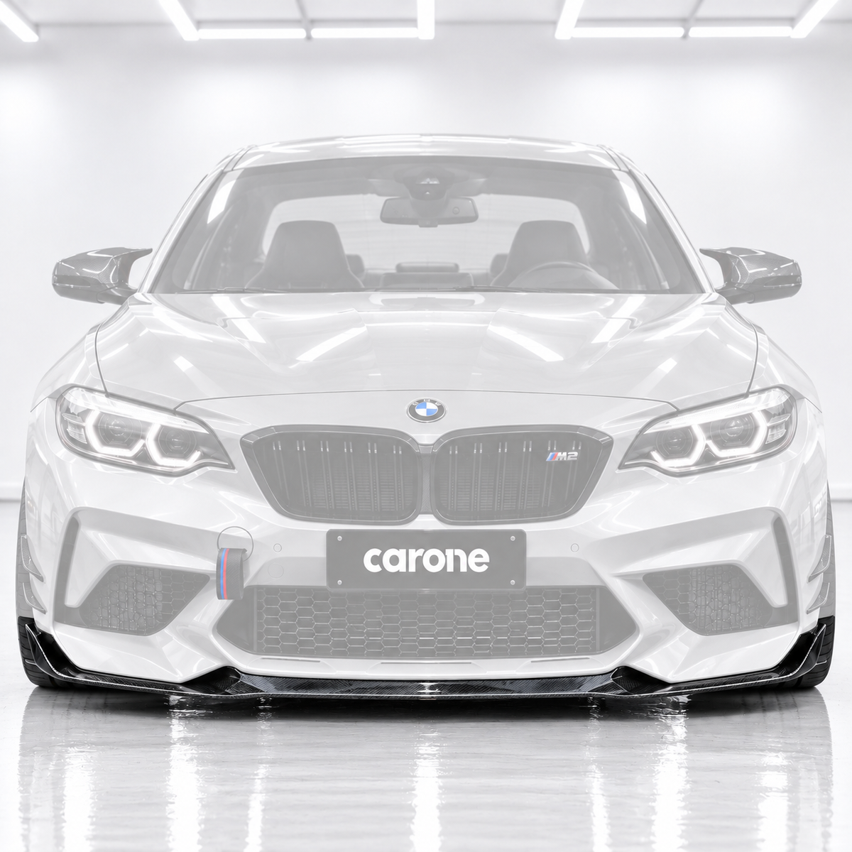 LABIO DE PARACHOQUES DELANTERO DE FIBRA DE CARBONO PARA BMW F87 M2 COMPETITION 19-21