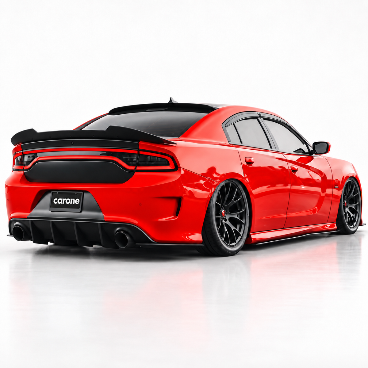 DODGE CHARGER 2011-2023 PREMIUM AERO NEGRO VENTANA VISERA PROTECTOR DE LLUVIA DEFLECTOR