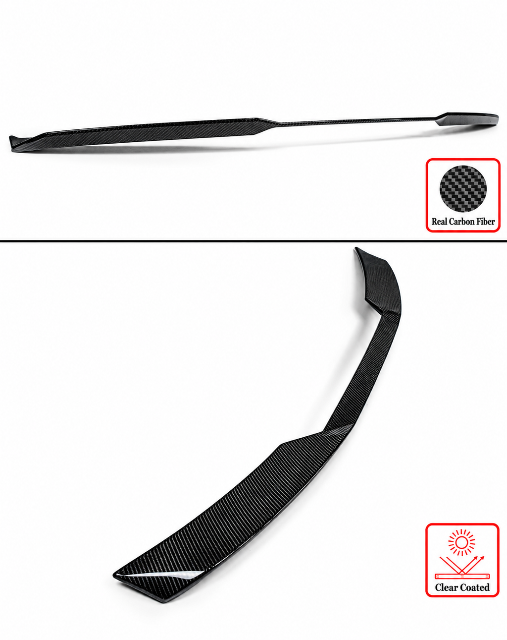ALERÓN DE MALETERO DE FIBRA DE CARBONO COMPLETAMENTE SECO ESTILO V-ST PARA BMW G60 530I I5 G90 M5 24-25