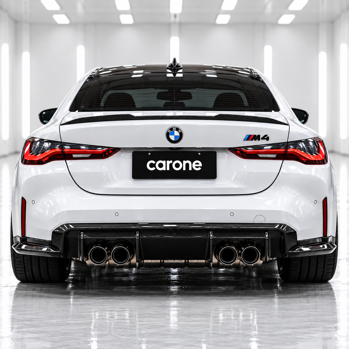 PARA BMW G22 SERIE 4 430i M440i G82 M4 NEGRO BRILLANTE ALERÓN MALETERO ESTILO MP 21-26