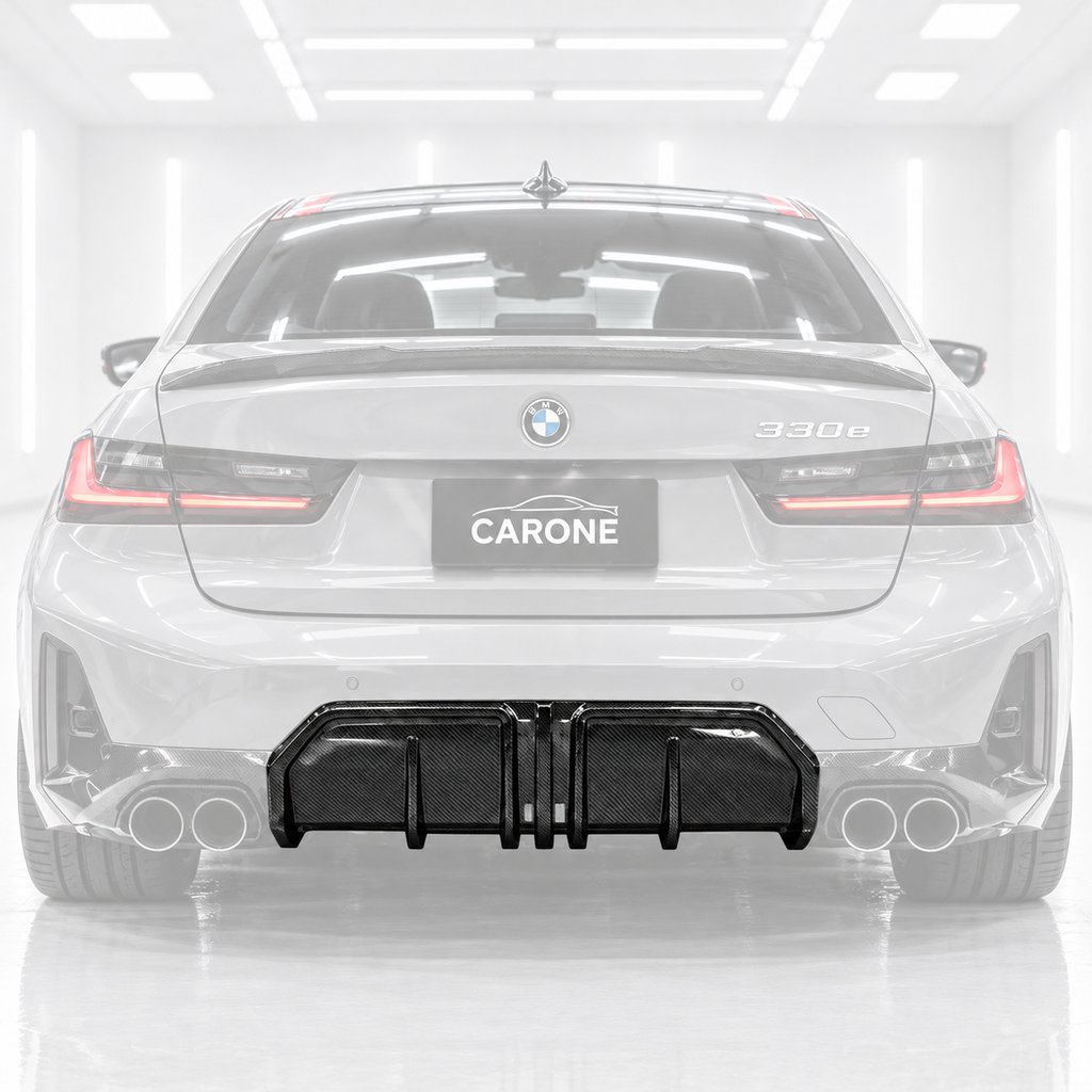 DIFUSOR MEDIO PARACHOQUES TRASERO FIBRA CARBONO REAL DEPORTIVO BMW G20 LCI 330I M 23-26
