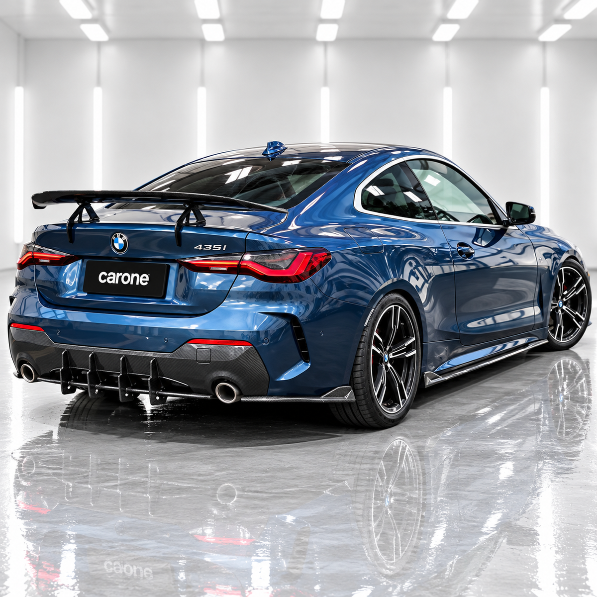 EXTENSIÓN DE PARACHOQUES TRASERO DE FIBRA DE CARBONO ESTILO MAX BMW G22 G23 430I M440I MAX 2021-26