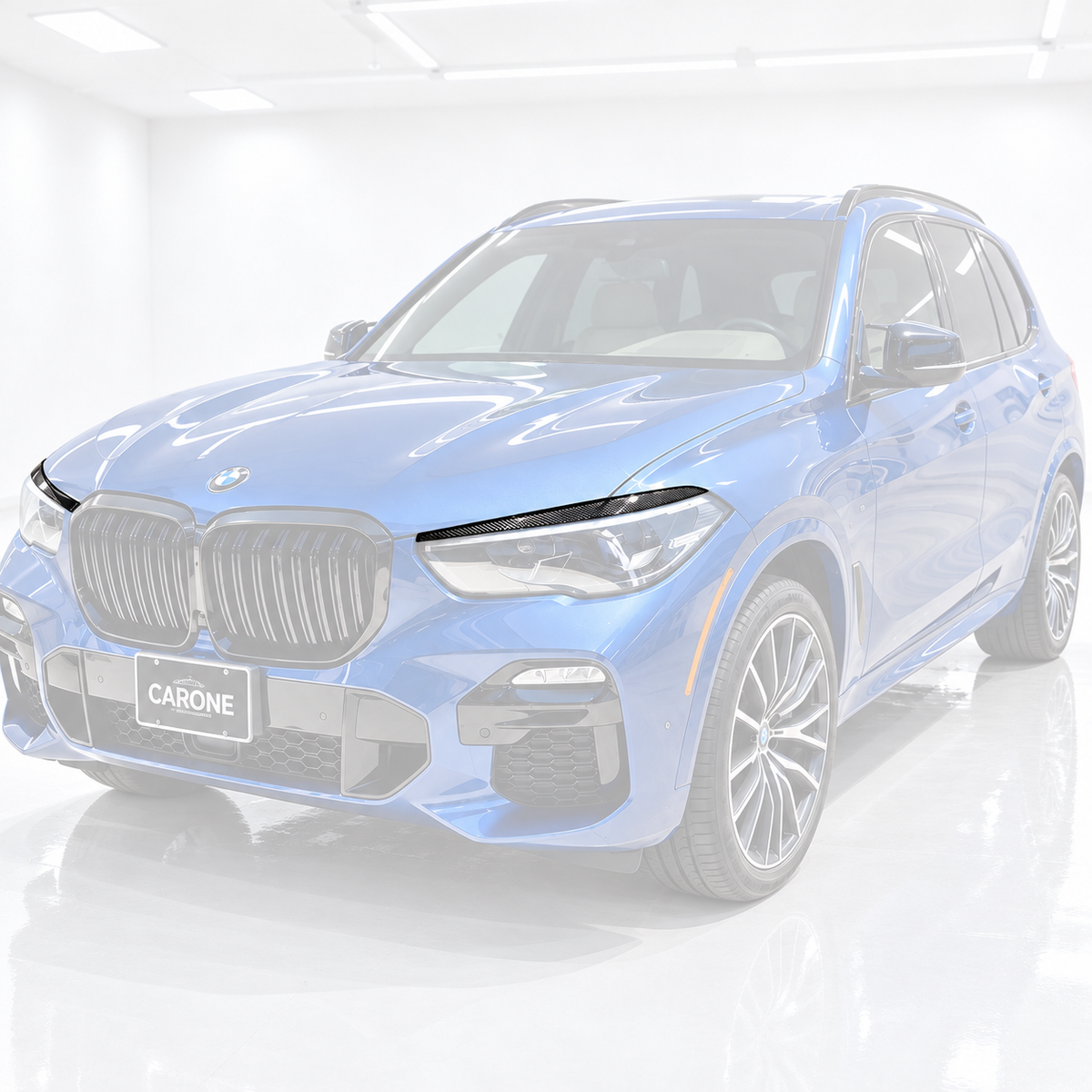 PARA BMW G05 X5 F95 X5M FIBRA CARBONO FARO LÁMPARA PÁRPADO CUBIERTA CEJA 18-2024