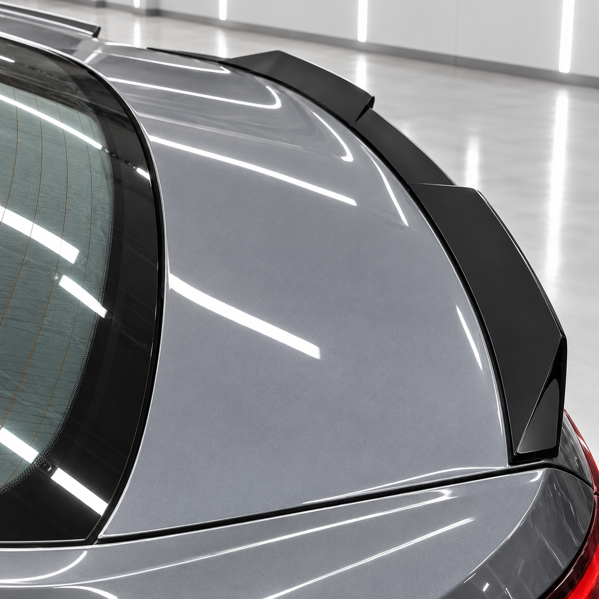 PARA BMW G60 530i 540i i5 2024-25 NEGRO BRILLANTE ESTILO V ALERÓN MALITERO HIGHKICK