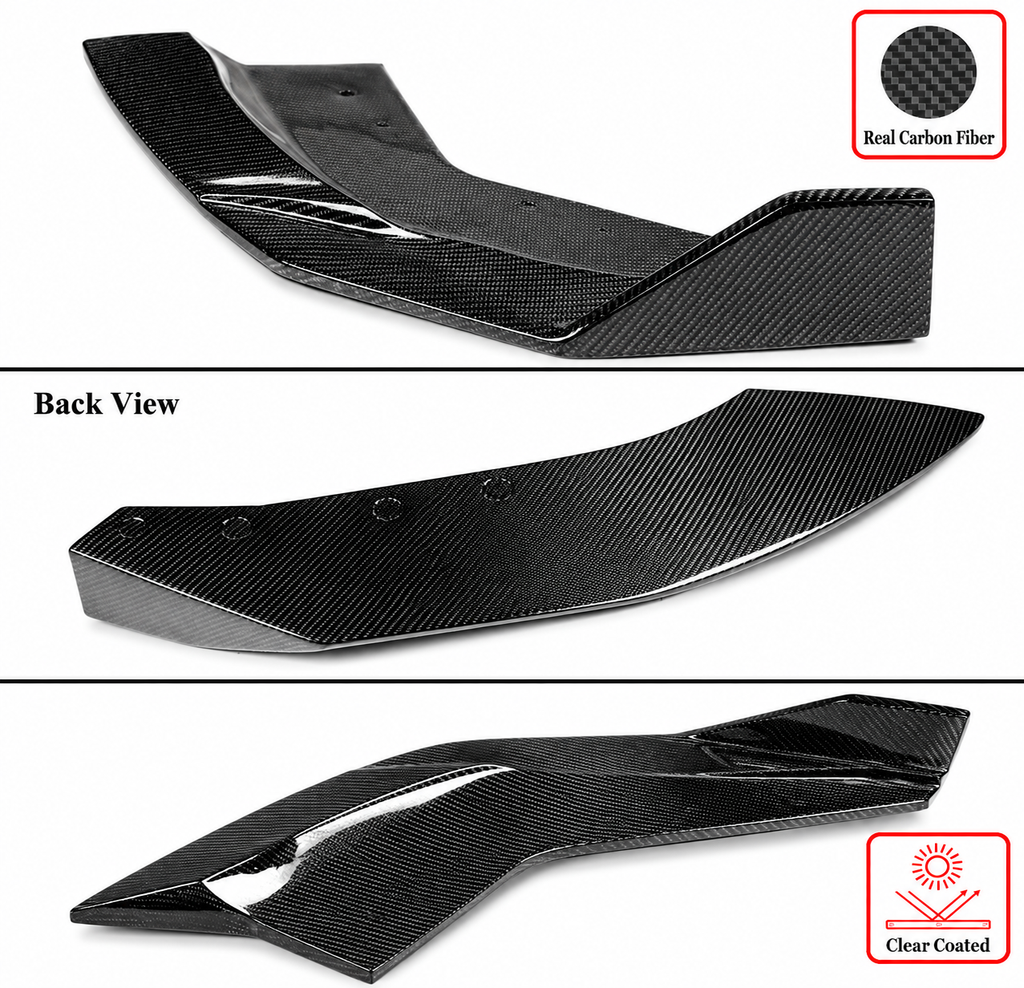 LABIO DE PARACHOQUES DELANTERO DE FIBRA DE CARBONO REAL ESTILO LCI CTM V 23-26 BMW M340I 330I G20