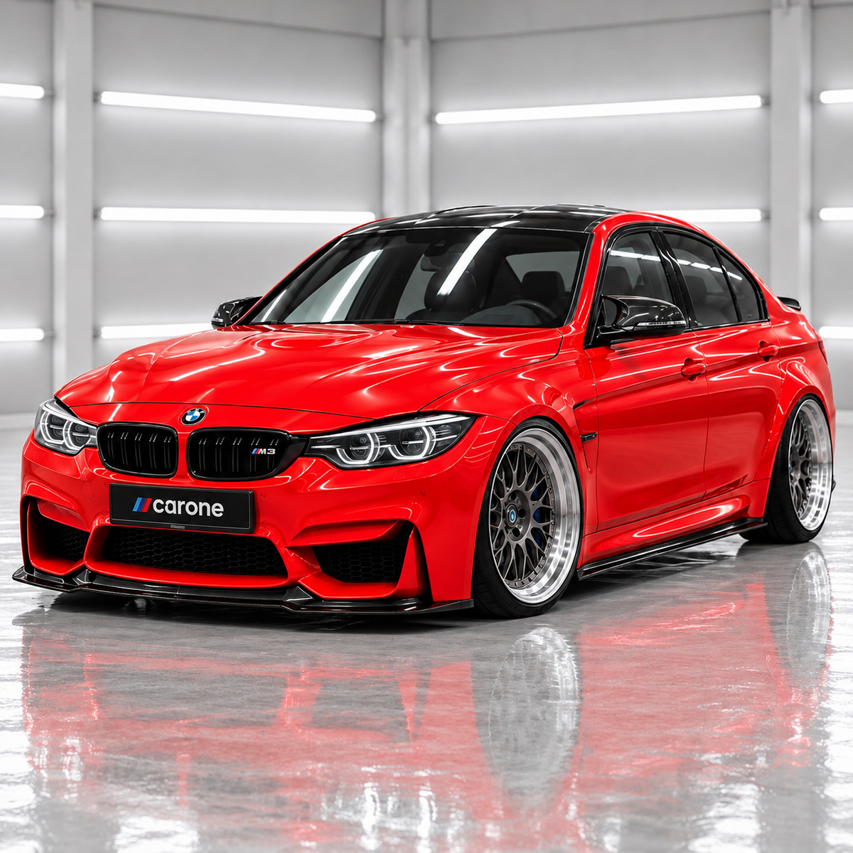 Paneles de extensión de faldón lateral de fibra de carbono estilo PSM para BMW F80 F81 M3 2015-2019