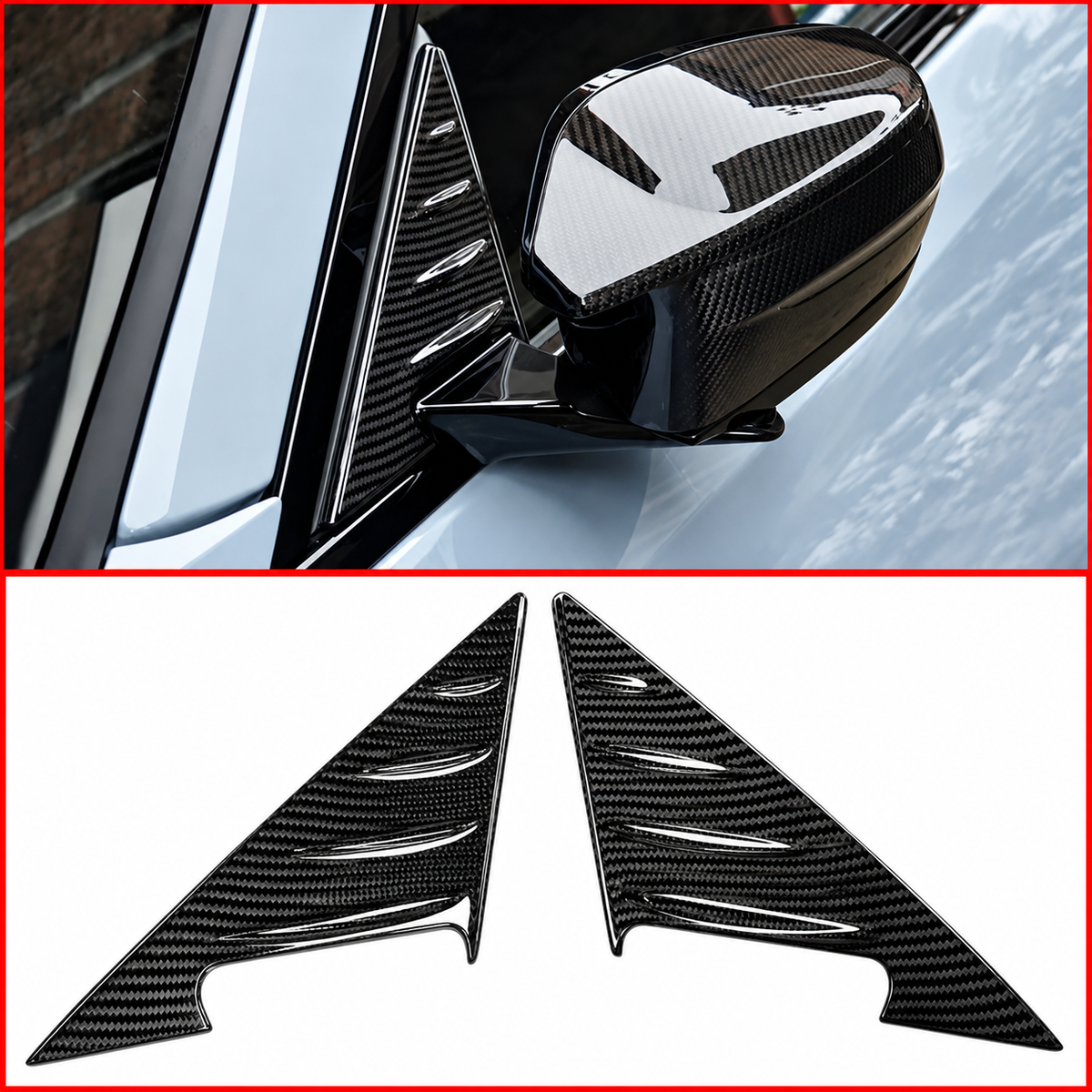 Cubierta base pilar espejo lateral de fibra de carbono completa para BMW G87 M2 G42 230i M240i