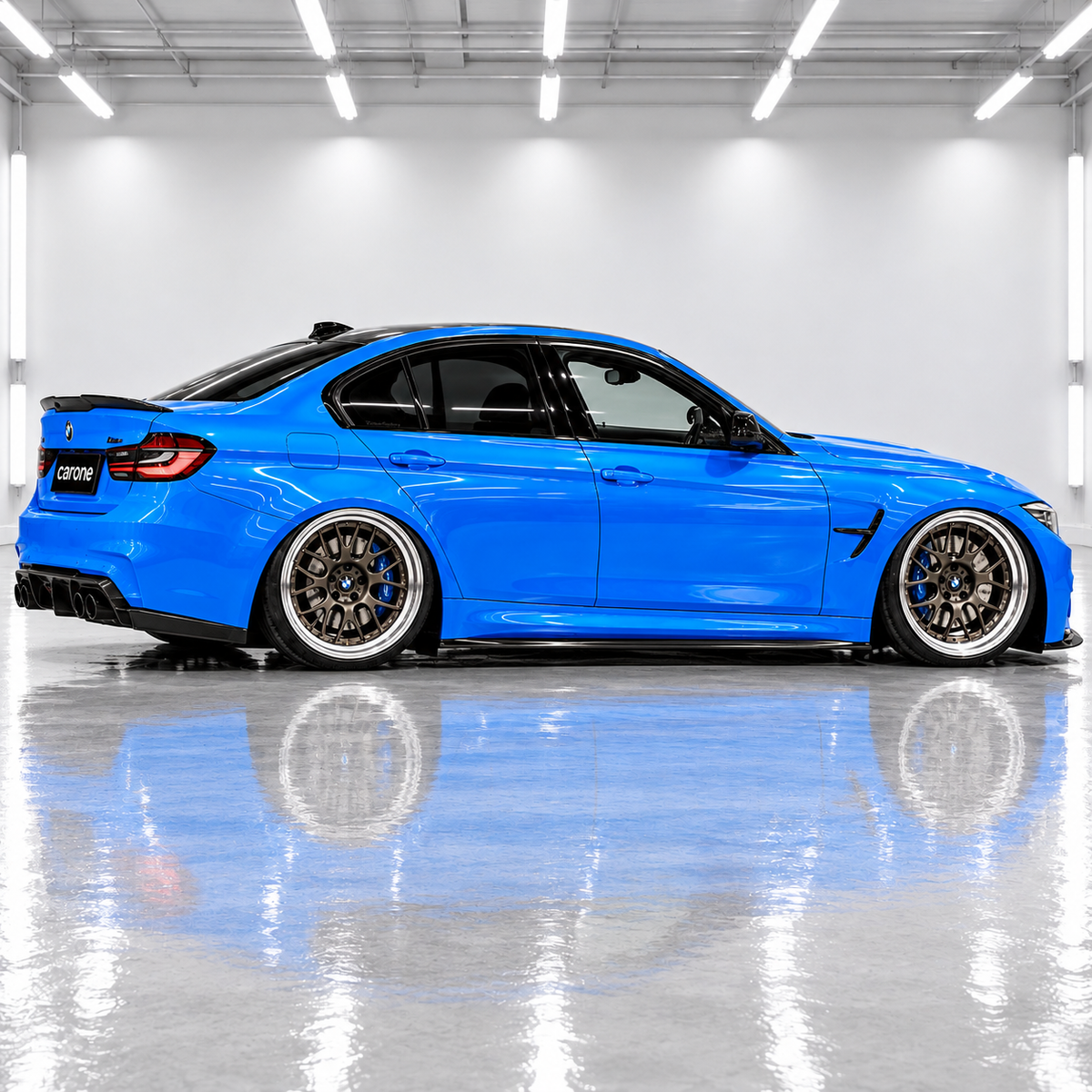 Paneles de extensión de faldón lateral de fibra de carbono estilo PSM para BMW F80 F81 M3 2015-2019