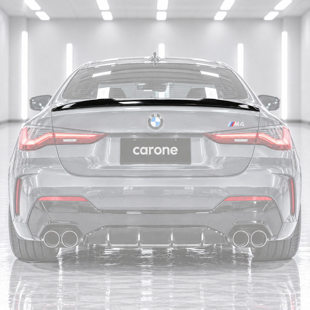 PARA BMW G22 SERIE 4 430i M440i G82 M4 NEGRO BRILLANTE ALERÓN MALETERO ESTILO MP 21-26