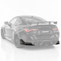 Parachoques trasero divisor lateral esquina fibra carbono V2 completo BMW G82 G83 M4 2021-26