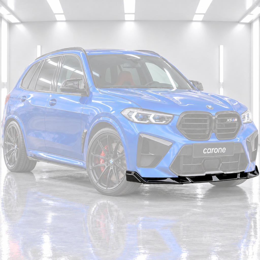PARACHOQUES DELANTERO NEGRO BRILLANTE DIVISOR DE LABIOS PARA BMW F95 X5M F96 X6M LCI LT ESTILO 24-26