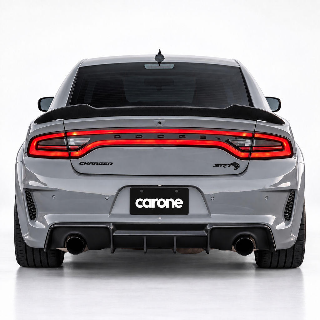 DODGE CHARGER 2011-2023 NEGRO MATE HIGHKICK DUCKBILL ALERÓN TRASERO ALERÓN