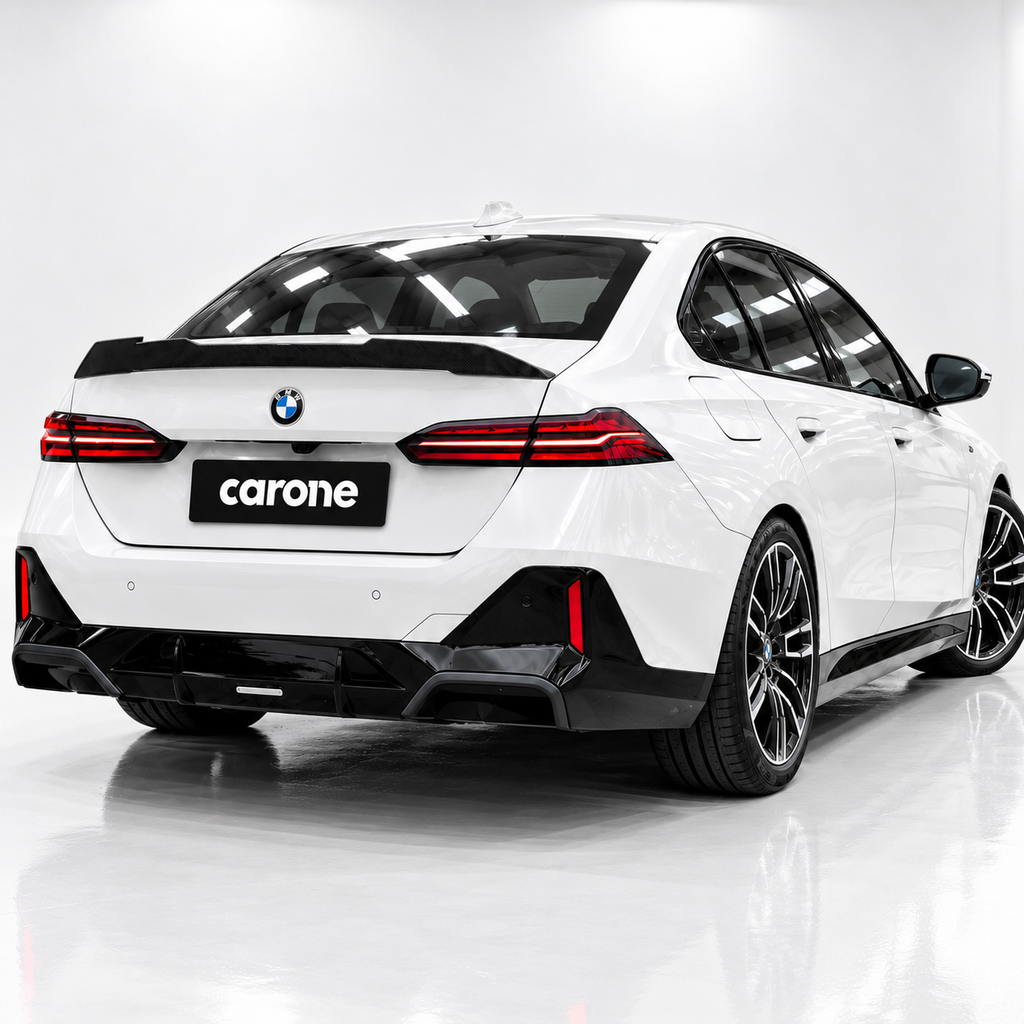 ALERÓN DE MALETERO DE FIBRA DE CARBONO HIGHKICK ESTILO PSM PARA BMW G60 530I I5 G90 M5 2024-25