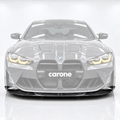 Divisor de parachoques delantero de fibra de carbono estilo MHC para BMW G80 M3 G82 G83 M4 2021-2026