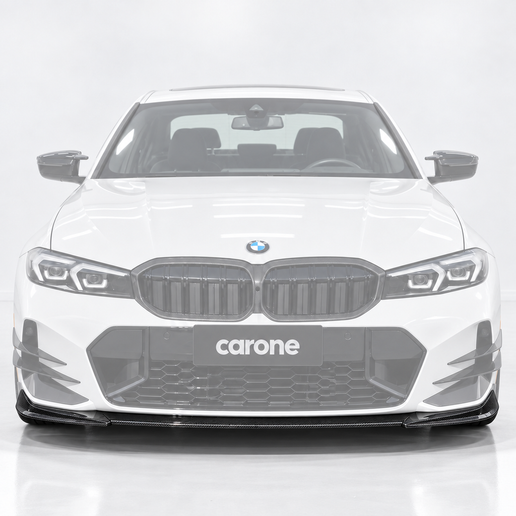 PARACHOQUES DELANTERO DE FIBRA DE CARBONO REAL DIVISOR DE LABIOS PARA BMW M340I 330I G20 LCI CTM