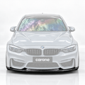 Divisor de labios de parachoques delantero estilo GTS de fibra de carbono para BMW F80 M3 F82 F83 M4 15-19