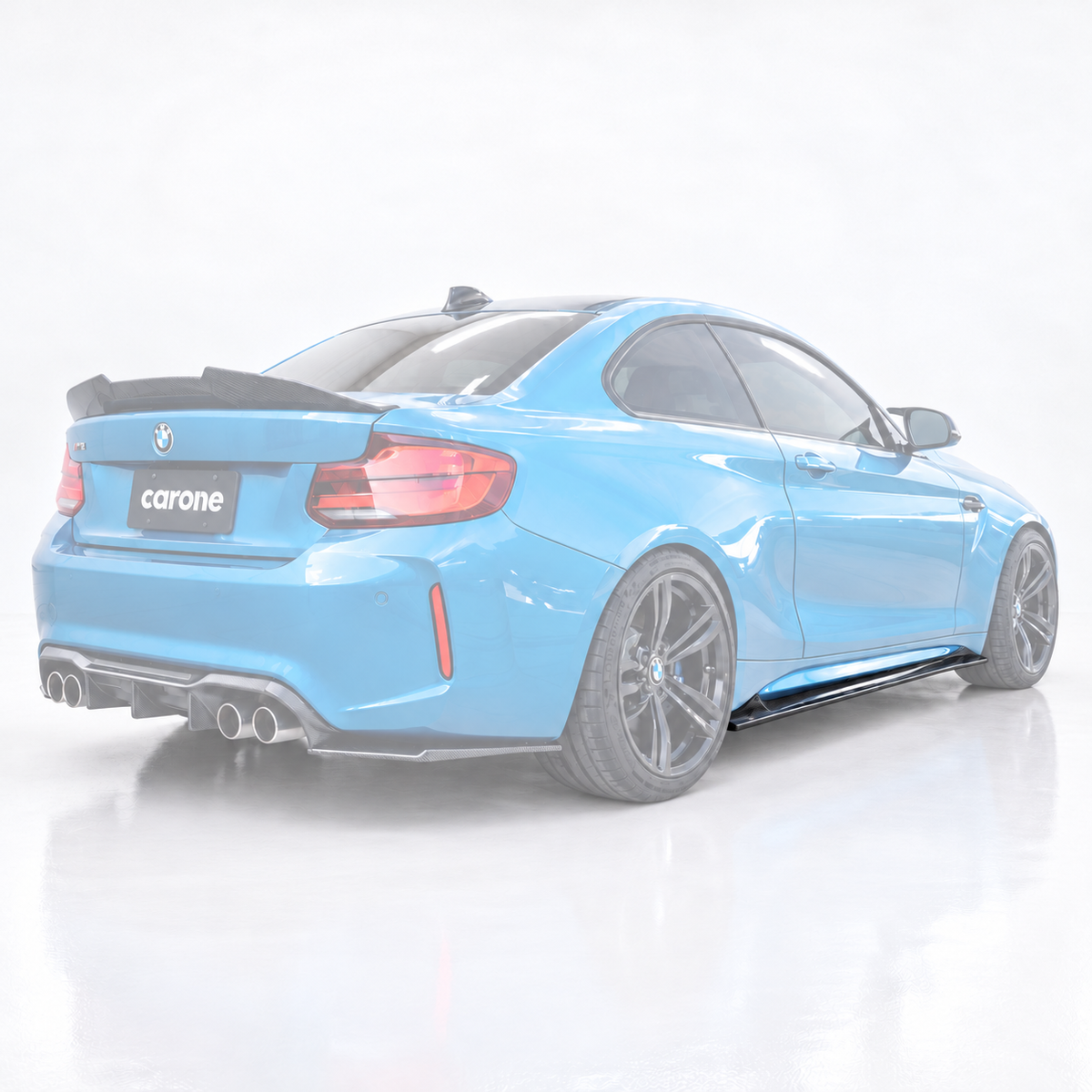DIVISOR DE EXTENSIÓN DE FALDÓN LATERAL DE FIBRA DE CARBONO PARA BMW F87 M2 M2C 2016-21
