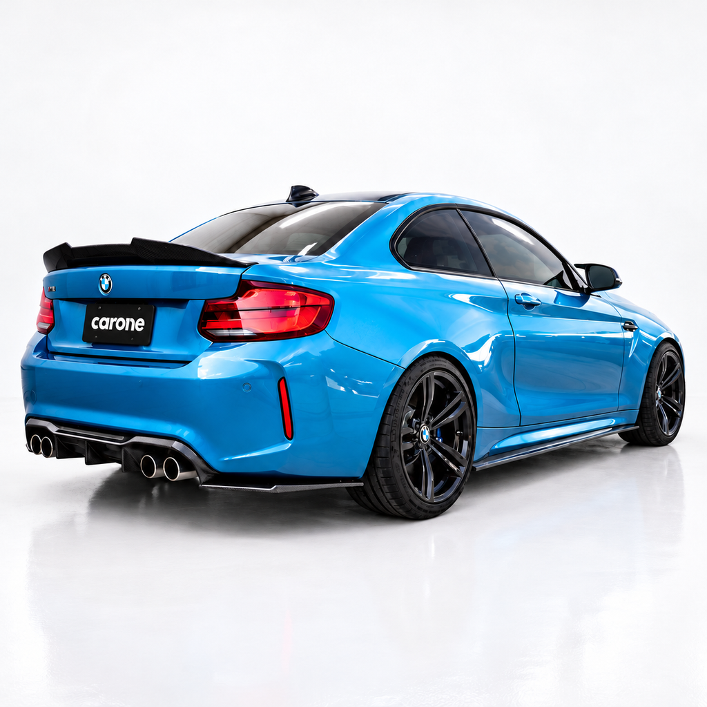 DIVISOR DE EXTENSIÓN DE FALDÓN LATERAL DE FIBRA DE CARBONO PARA BMW F87 M2 M2C 2016-21