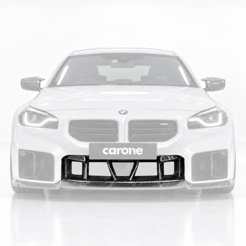 PARACHOQUES DELANTERO COMPLETO DE FIBRA DE CARBONO PARA BMW G87 M2 2023-2026 REPUESTO PARRILA INFERIOR
