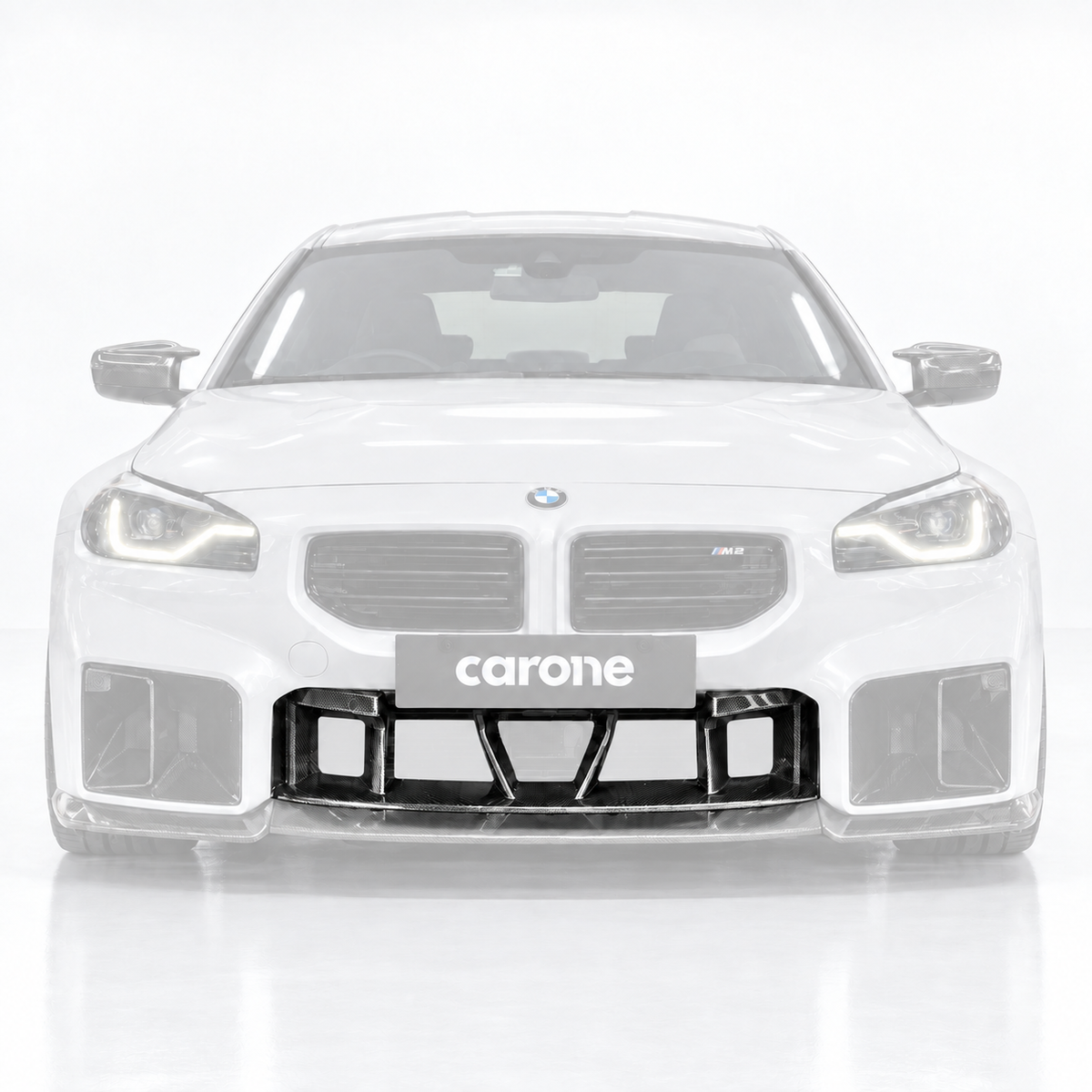 PARACHOQUES DELANTERO COMPLETO DE FIBRA DE CARBONO PARA BMW G87 M2 2023-2026 REPUESTO PARRILA INFERIOR