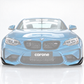 2 PIEZAS LABIO DIVISORES PARACHOQUES DELANTERO FIBRA CARBONO PARA BMW F87 M2 2016-2021