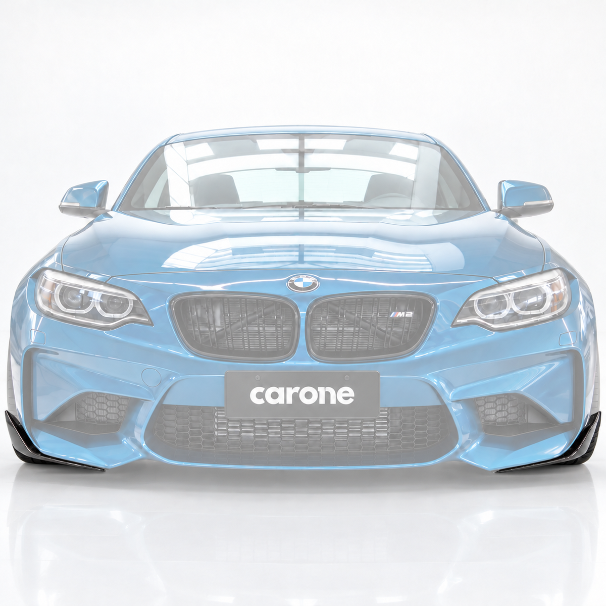 2 PIEZAS LABIO DIVISORES PARACHOQUES DELANTERO FIBRA CARBONO PARA BMW F87 M2 2016-2021