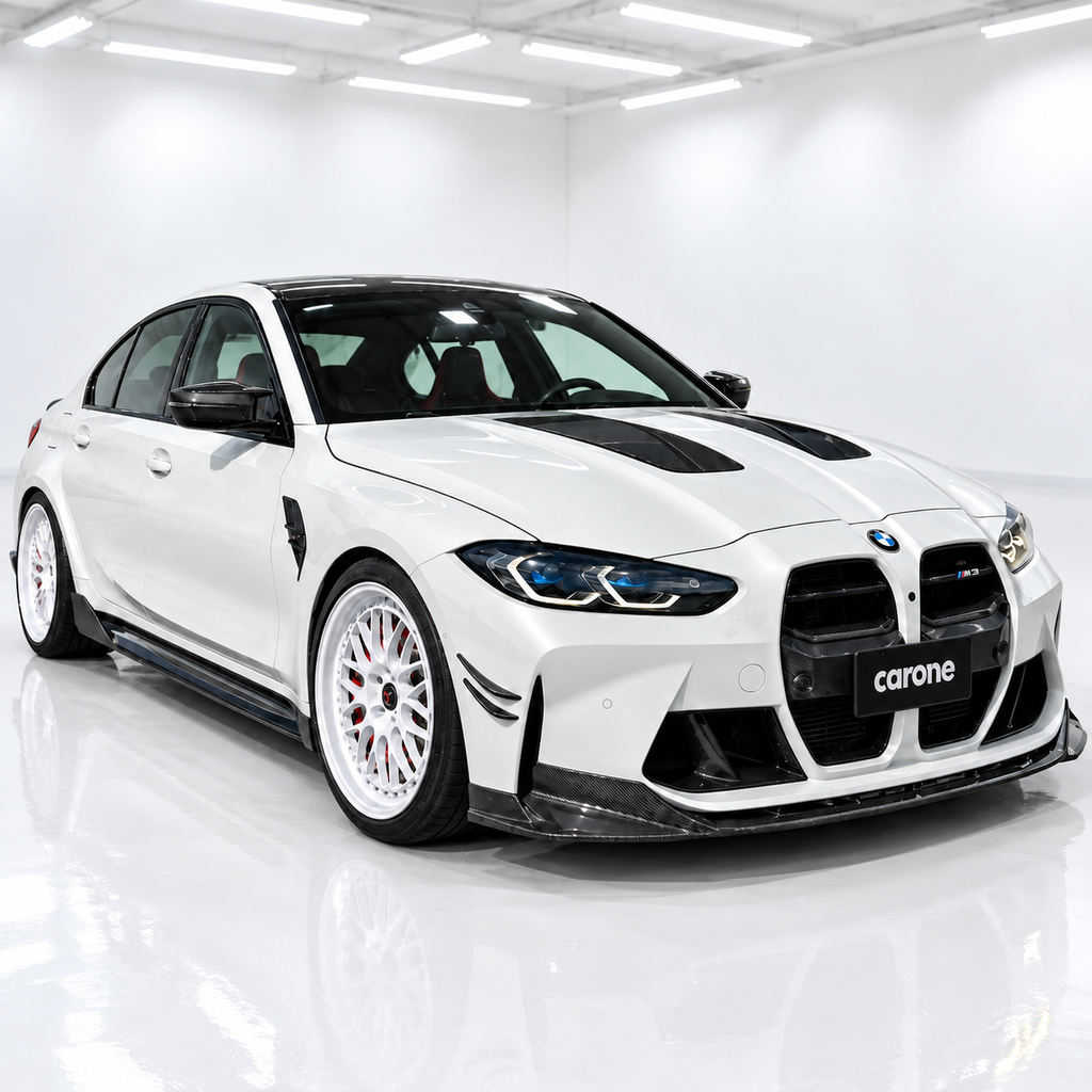 PARRILLA DELANTERA DE FIBRA DE CARBONO PREIMPREGNADA PARA BMW M3 G80 M4 G82 G83 2021-2026
