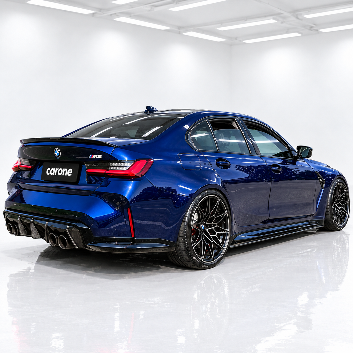 PARA BMW G80 M3 V2 2021-26 FIBRA CARBONO FALDÓN EXTENSIÓN LATERAL DIVISOR REPUESTO