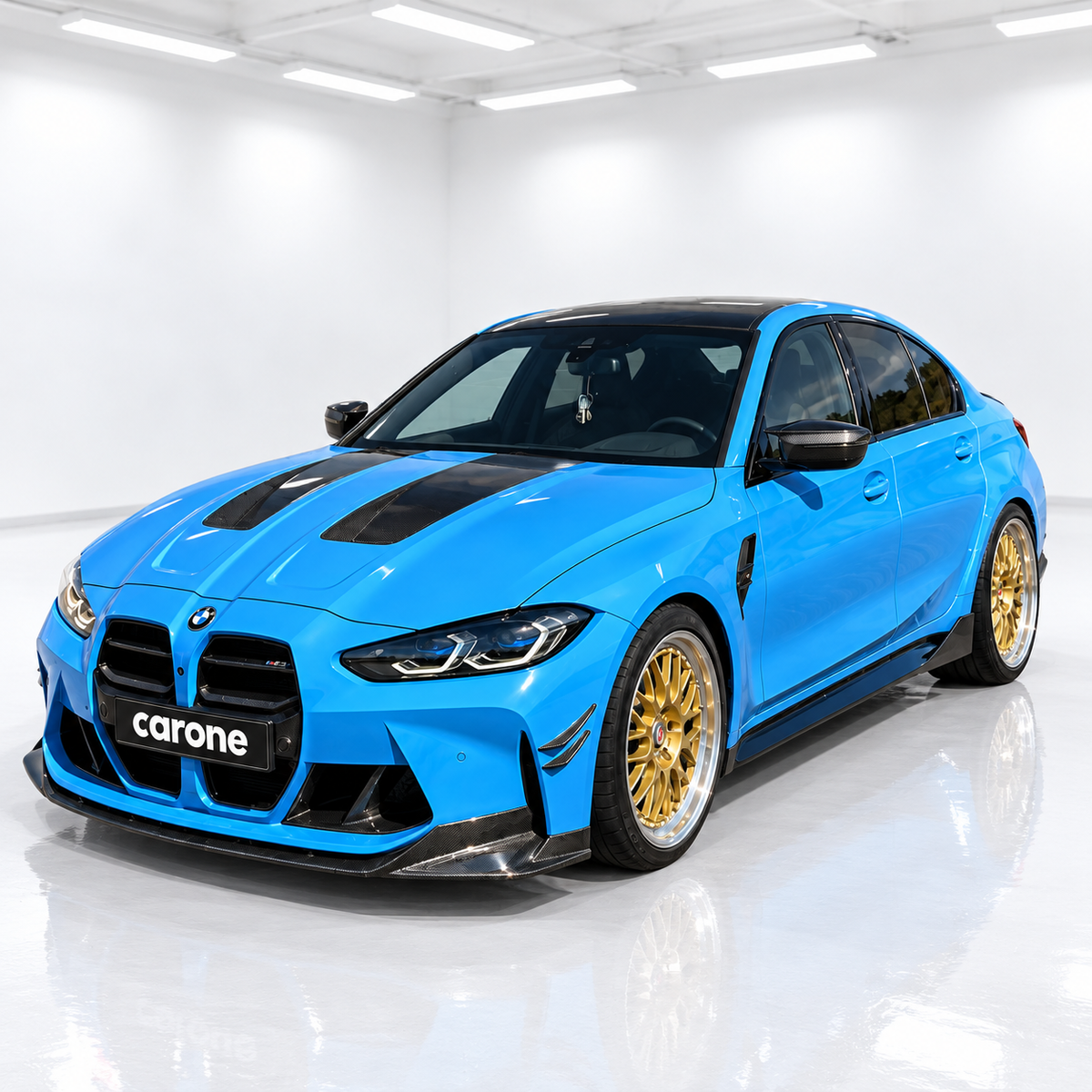 PARRILLA DELANTERA DE FIBRA DE CARBONO PREIMPREGNADA PARA BMW M3 G80 M4 G82 G83 2021-2026