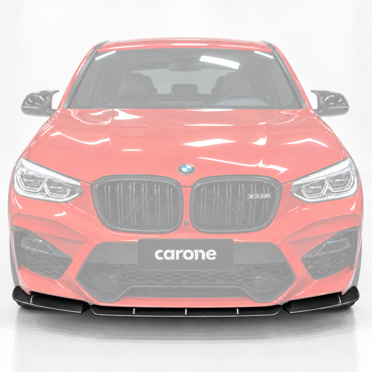DIVISOR DE LABIOS PARACHOQUES DELANTERO NEGRO MATE PARA BMW X3M X4M COMPETITION F97 F98 19-21